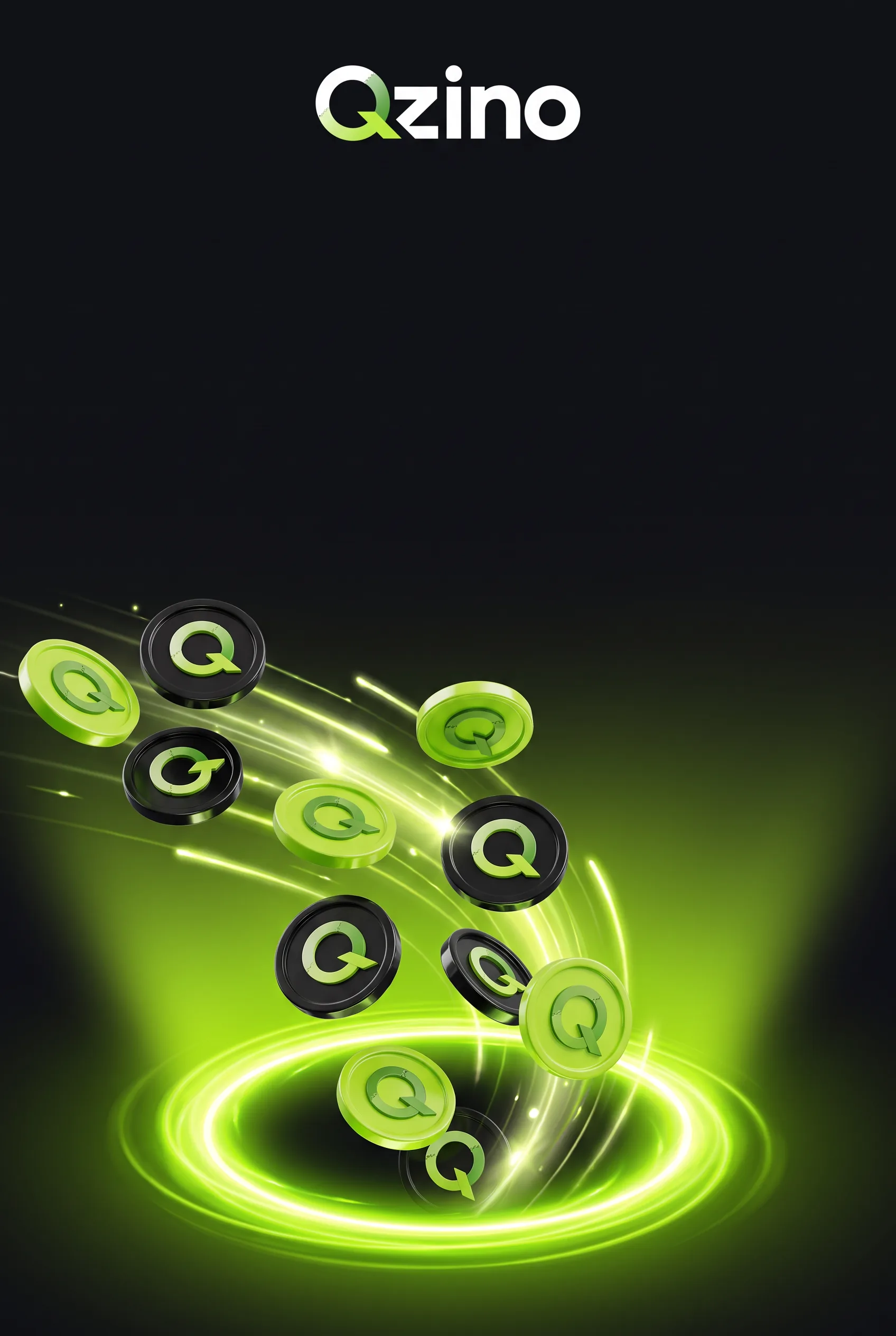 Qzino Spielchips für Einzahlungen und Auszahlungen